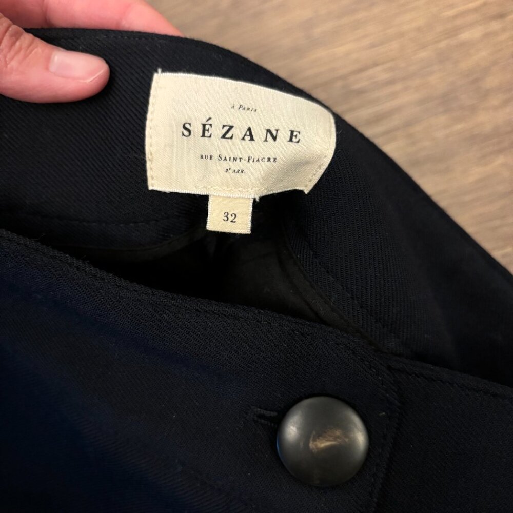 Sezane Damon Trousers in Navy - Picture 9 of 10